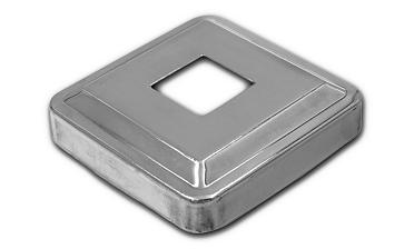 Низ стойки под трубу 20х20 мм, 66х66, высота 16 мм, полированный (AISI 304) k397 купить в Краснодаре