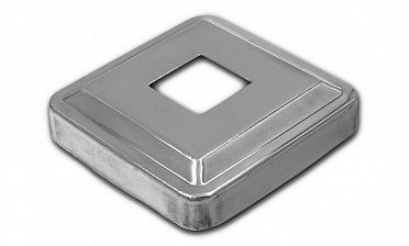 Низ стойки под трубу 20х20 мм, 66х66, высота 16 мм, полированный (AISI 304) k397 купить в Краснодаре Низ стойки под трубу 20х20 мм, 66х66, высота 16 мм, полированный (AISI 304) k397 купить в Краснодаре