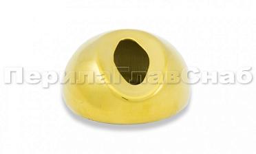 Наконечник штамп, под 30°, Ø38.1 мм, для поручня Ø38.1, золото (AISI 304) k016-88 купить в Краснодаре