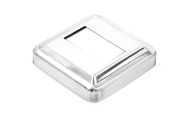 Низ стойки под трубу 40х20 мм, 66х66х0.6, высота 16 мм, полированный (AISI 304) k385-3 купить в Краснодаре