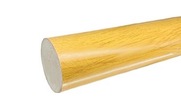 Пластиковый поручень текстурный, цвет Дуб, Ø49мм, длина 4м k891-2  купить в Краснодаре