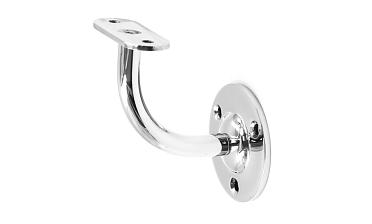 Пристенок с ложементом на плоскость, вынос 65х65, Ø60х3 мм, сварной, нержавеющая сталь AISI 304 полированная k234-5 купить в Краснодаре