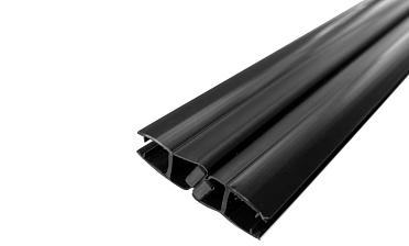 Комплект уплотнителей для стекла 8мм (2 шт.), стекло-стекло, с магнитом 135°, 2,2 м.черный непрозрачный t208 BL-U купить в Краснодаре