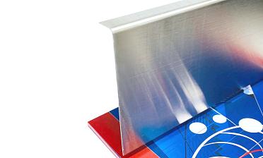 Тыльная накладка из шлифованной нержавейки на профиль т100 15.5х101 мм длина 2 м т100-10 купить в Краснодаре