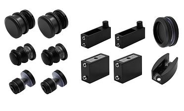 Комплект раздвижной системы для стеклянной душевой, цинк, черный t401 BZn купить в Краснодаре  Комплект раздвижной системы для стеклянной душевой, цинк, черный t401 BZn купить в Краснодаре