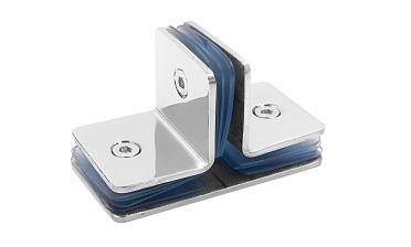 Коннектор для душевой кабины на 3 стекла латунь-хром t727 PC купить в Краснодаре