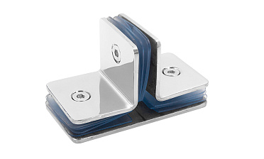 Коннектор для душевой кабины на 3 стекла латунь-хром t727 PC купить в Краснодаре