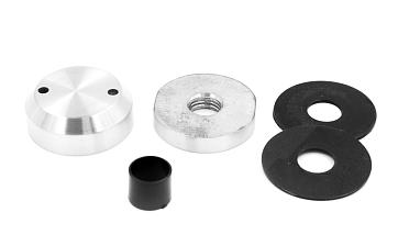 Комплект торцевого крепления несущего стекла, гайка-шайба Ø50х10х18 мм с внутренней резьбой М16, шлифованный AISI 304 k277-8 купить в Краснодаре