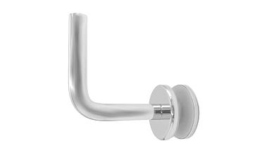 Держатель поручня к стеклу, вынос 60х70, Ø43х5 мм для стекла 10-12мм, (AISI 304) k008-5 купить в Краснодаре