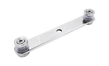 Стеклодержатель пластинчатый, под стекло 6-12 мм, полированный (AISI 201) k047-5 купить в Краснодаре