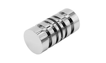 Ручка-кноб для двери 32х38 мм латунь-хром, полированная t694 PC купить в Краснодаре