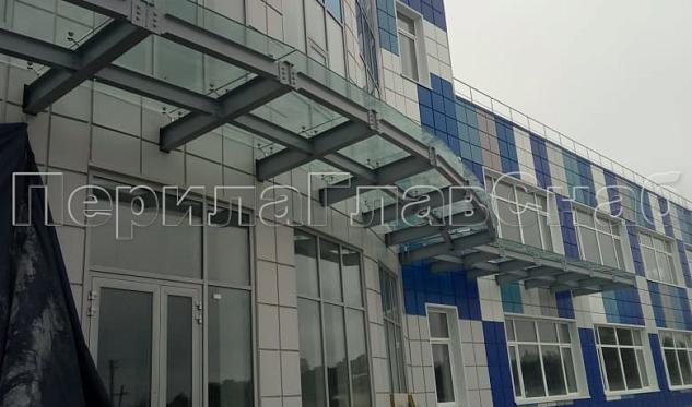 пос. Першино козырек на подконструкции в Краснодаре. Готовые проекты ПерилаГлавСнаб