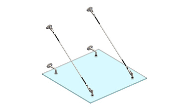 Комплект фурнитуры для козырька 1200х1200 (на вантах/тягах) k671-12-12 купить в Краснодаре Комплект фурнитуры для козырька 1200х1200 (на вантах/тягах) k671-12-12 купить в Краснодаре