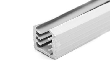 Уплотнитель в поручень с пазом 24х24 для стекла 10мм, EPDM СЕРЫЙ Фk312-G купить в Краснодаре