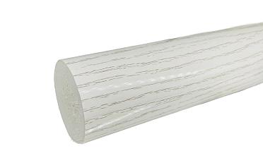 Пластиковый поручень текстурный, цвет белый, Ø49мм, длина 4м k893-2 купить в Краснодаре
