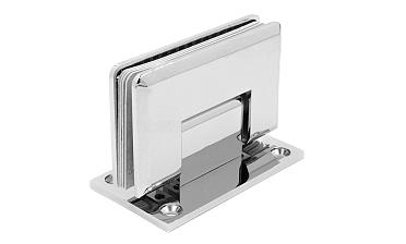 Петля для душевой кабины стена-стекло 90° 90х55 мм латунь-хром, полированная t301 PC купить в Краснодаре