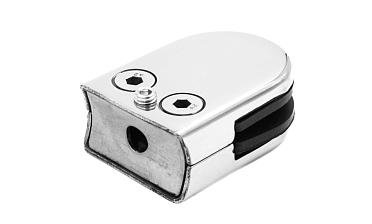 Стеклодержатель штампованный под стекло 8мм (4+4 мм), под стойку Ø38.1 мм 40х22х54, полированный (AISI 304) k538-2 купить в Краснодаре