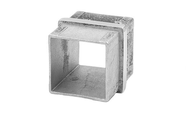 Соединитель для поручня 40х40 мм, полированный, (AISI 304) k368