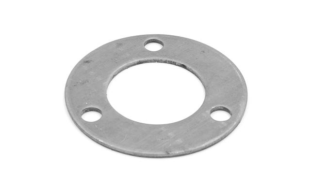 Фланец стойки 38/80 х 5 (4,3) х AISI 304 #200 3 отв х М10 х 20 k116-38-4 2