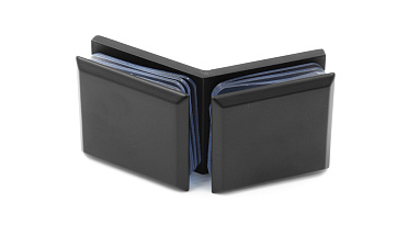 Коннектор для душевой кабины стекло-стекло 135°, цинковый сплав, черная  t736 BZn купить в Краснодаре