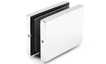 Коннектор стена-стекло с монтажной пластиной, полированный, вырез 09 t192 PSS купить в Краснодаре