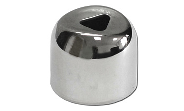 Наконечник штампованный (СПС) прямой 90° на трубу Ø25 мм, для поручня Ø38.1 мм, полированный, нержавеющий, AISI 201, k071-3 купить в Краснодаре Наконечник штампованный (СПС) прямой 90° на трубу Ø25 мм, для поручня Ø38.1 мм, полированный, нержавеющий, AISI 201, k071-3 купить в Краснодаре