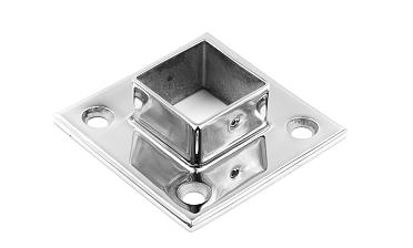 Фланец для трубы 40х40 мм, литой, полированный, (AISI 304) k223 купить в Краснодаре