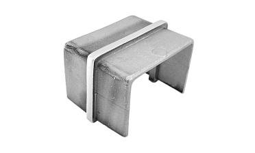 Соединитель для поручня с пазом 40х60 мм, шлифованный (AISI 304) Фk541-2 купить в Краснодаре