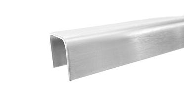 Профиль П-образный, L=2000 мм, t=1.5 мм, для стекла 16 мм, шлиф. (AISI 304) Ф-0456 купить в Краснодаре