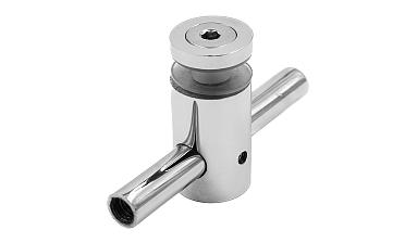 Спайдерный стеклодержатель для стекла 10 мм (5+5 мм), полированный, регулируемый (AISI 201) k215 купить в Краснодаре