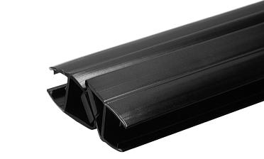 Комплект уплотнителей для стекла 8 мм, стекло-стекло 2200 мм, 90°/180°, с магнитом (2 шт.), черный (t210) t210-2 BL-U купить в Краснодаре