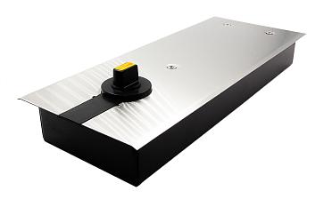 Доводчик для стеклянной двери до 100 кг EN4, напольный, 500 тыс, циклов, нержавеющая сталь AISI 304, шлифованная t184-3 SSS купить в Краснодаре