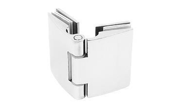 Петля душевая, стекло-стекло 180°, без реза, нерж, полированная t313 PSS купить в Краснодаре