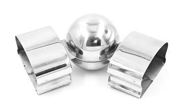 Поворот пластикового фигурного поручня, шаровый, полированный, AISI 304 k061 купить в Краснодаре