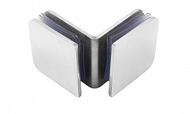 Коннектор для душевой кабины стекло-стекло 90° 45х45 мм полированный t725-2 PSS  купить в Краснодаре