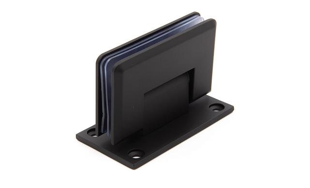 Петля для душевой кабины стена-стекло 90°, 90*55, цинк, черн. t301 BZn