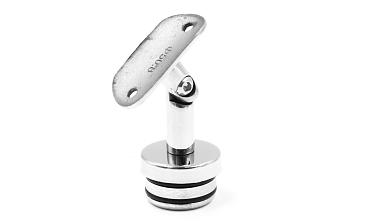 Наконечник палец с алюминиевой системой фиксации на стойке Ø38.1х1.5 мм, регулируемым ложементом под поручень Ø50.8 мм, полированный, литой, нержавеющий (AISI 304) k204 купить в Краснодаре Наконечник палец с алюминиевой системой фиксации на стойке Ø38.1х1.5 мм, регулируемым ложементом под поручень Ø50.8 мм, полированный, литой, нержавеющий (AISI 304) k204 купить в Краснодаре