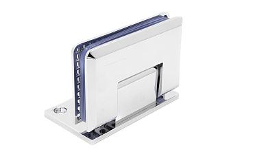 Петля для душевой кабины стена-стекло 90° 90х55 мм латунь-хром, полированная t305 PC купить в Краснодаре