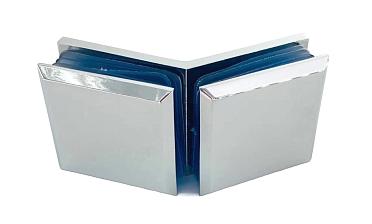 Коннектор для душевой кабины стекло-стекло 135°, 45х45, цинк , вырез 71 t736 PZn купить в Краснодаре