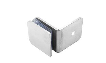 Коннектор для душевой кабины стена-стекло 90°, 45х45, шлифованный  t722-2 SSS купить в Краснодаре