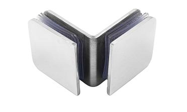 Коннектор для душевой кабины стекло-стекло 90° 45х45 мм латунь-хром, полированный t725 PC купить в Краснодаре