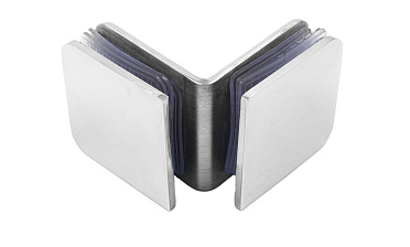 Коннектор для душевой кабины стекло-стекло 90° 45х45 мм латунь-хром, полированный t725 PC купить в Краснодаре