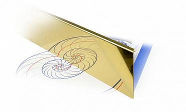 Накладка под золото (тыльная/лицевая) 2000 мм на профиль k601, для стекла 10-12 мм k601-10-88 купить в Краснодаре