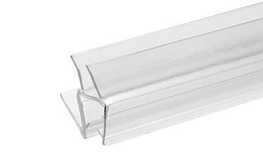 Уплотнитель пластиковый для стекла в душевую кабину 8 мм стена-стекло 2200 мм  t206 купить в Краснодаре