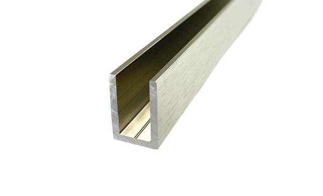 П-образный профиль 19x13, L=3000, алюминий шлиф t756-4-3000 ALS 2