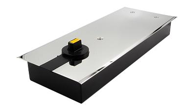 Доводчик для стеклянной двери до 100 кг EN4, напольный, 500 тыс, циклов, нержавеющая сталь AISI 304, полированная t184-3 PSS  купить в Краснодаре