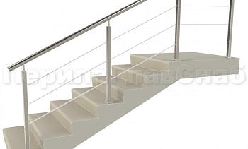 Заполнение из 3ми тросиков (тросик в оболочке) + наконечник для крыльца в Краснодаре. Готовые проекты ПерилаГлавСнаб