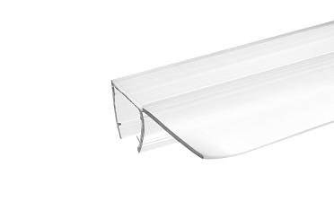 Уплотнитель для стекла 8мм, прозрачный, 90°, стекло-стекло 2,2 м., длина уса 17 мм t215-2 купить в Краснодаре