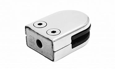 Стеклодержатель штампованный, под стекло 8 мм (4+4 мм), на плоскость 40х22х53 полированный (AISI 304) k039 купить в Краснодаре