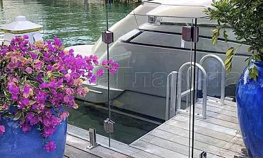 Стекло на креплениях: одностворчатые калитки стекло-стекло купить в Краснодаре